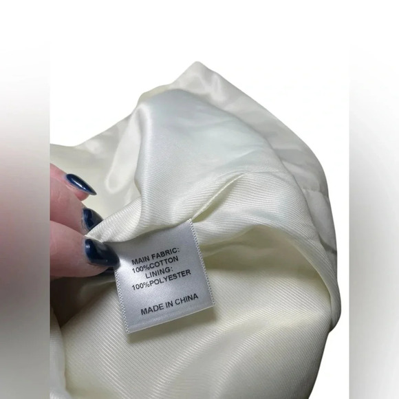 Because Of Alice BOA Cream Textured Blazer Size M - Picture 5 of 8